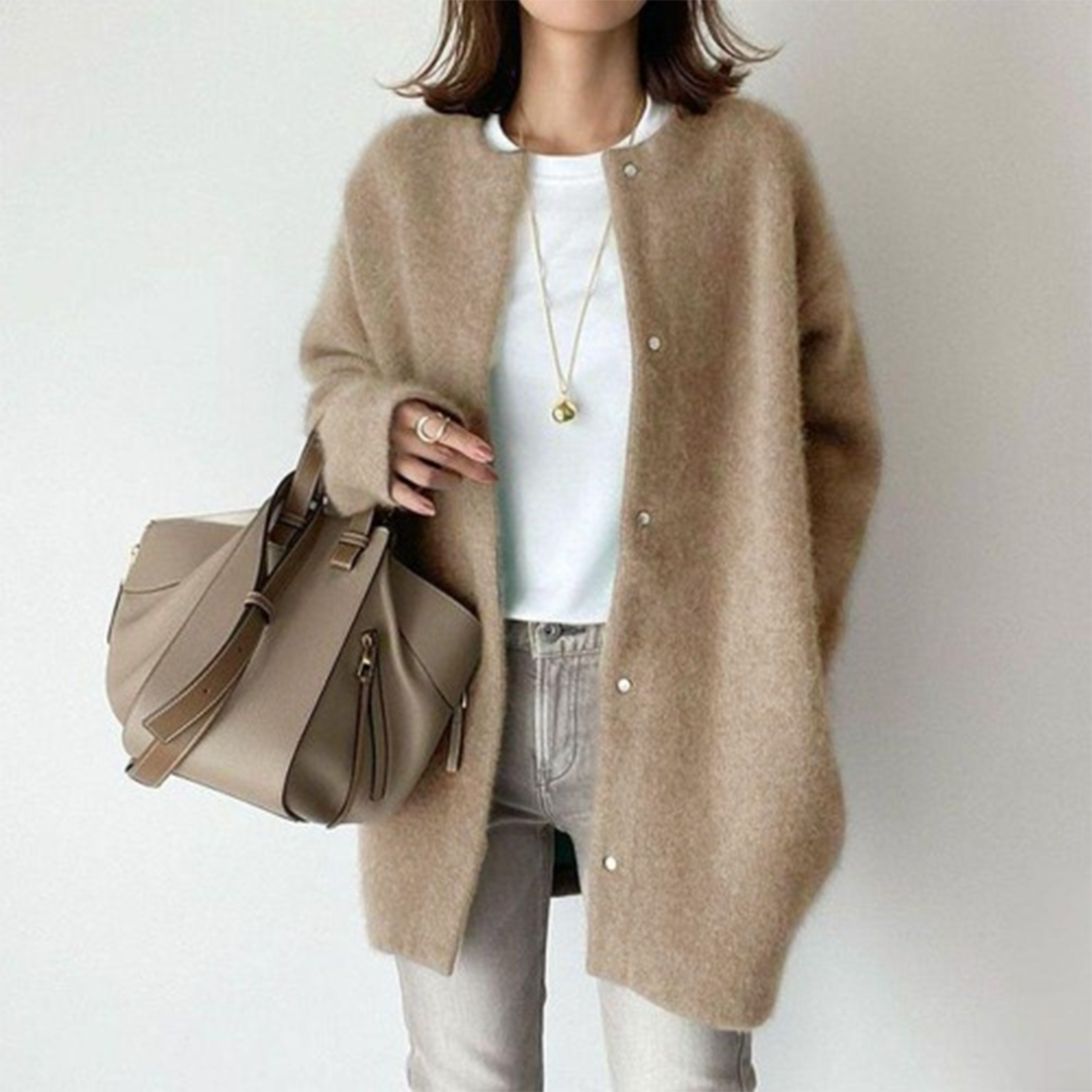 Clémence™ | Soft Longline Knit Cardigan