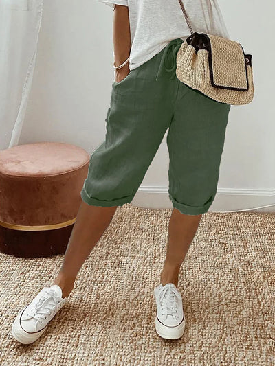 Aubrey™ |  Light Cotton Linen Shorts
