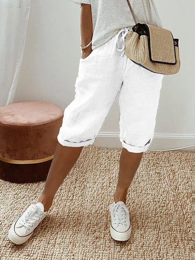 Aubrey™ |  Light Cotton Linen Shorts
