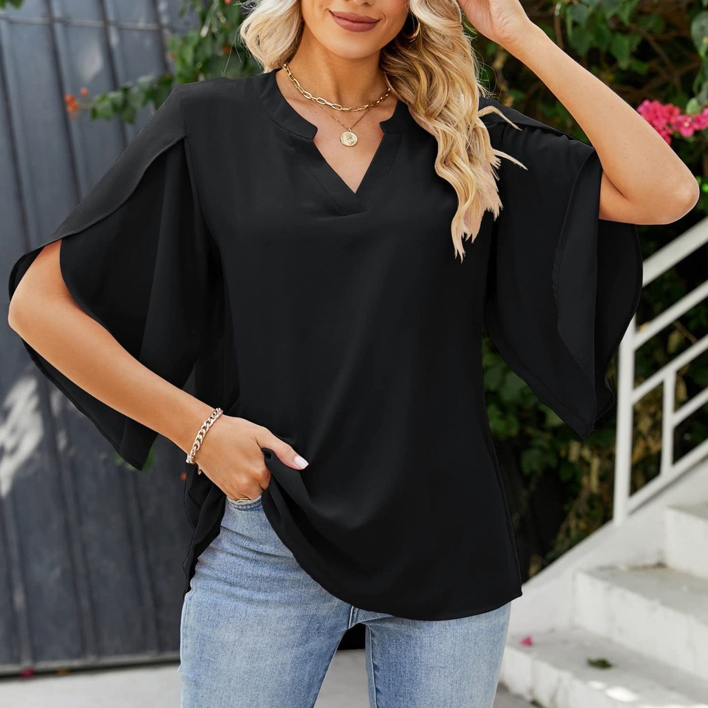 Zoey™ | Elegant Office Ruffle Blouse