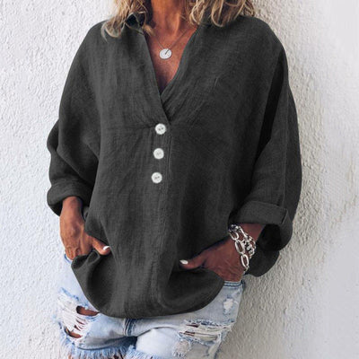 Samara™ | Elegant Cotton and Linen Sweater