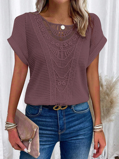 Floretta™ | Crochet-Detail Summer Blouse