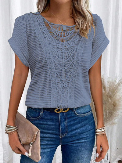 Floretta™ | Crochet-Detail Summer Blouse