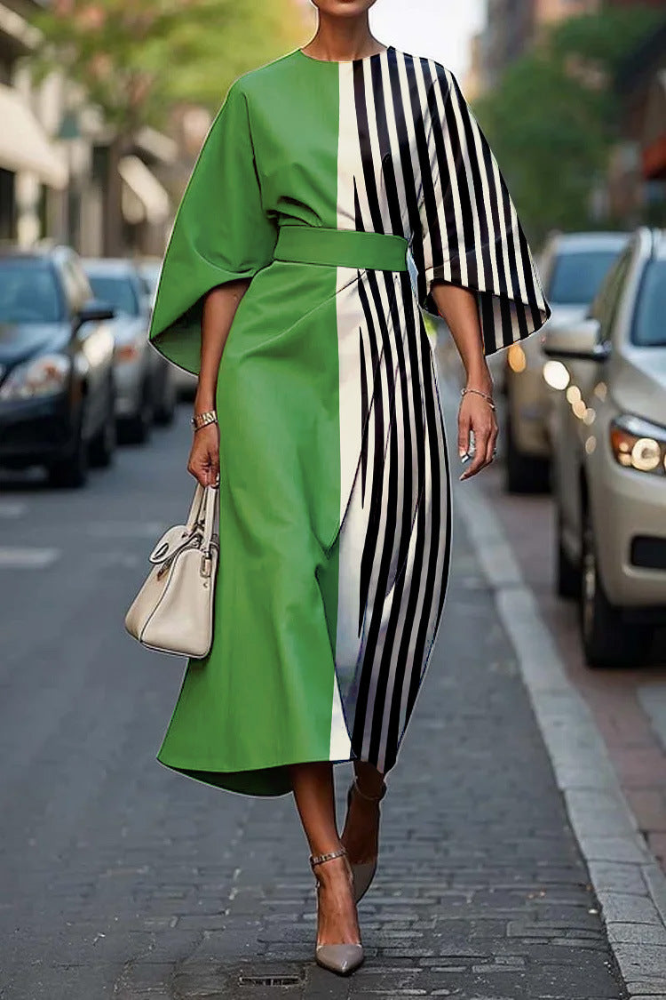 Calianne™ | Graphic Zebra Wrap Dress