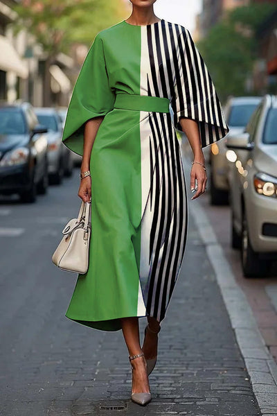 Calianne™ | Graphic Zebra Wrap Dress