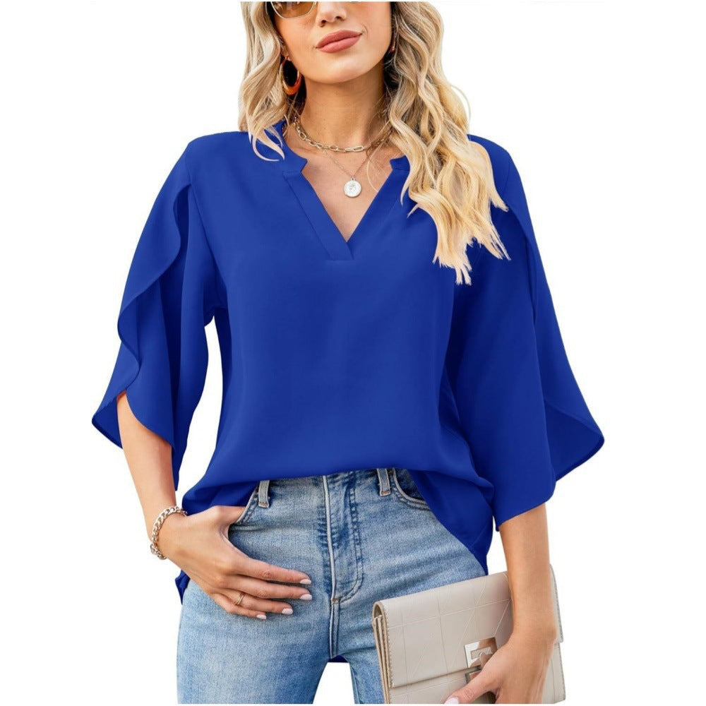 Zoey™ | Elegant Office Ruffle Blouse