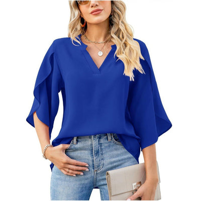 Zoey™ | Elegant Office Ruffle Blouse