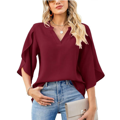 Zoey™ | Elegant Office Ruffle Blouse