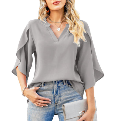 Zoey™ | Elegant Office Ruffle Blouse