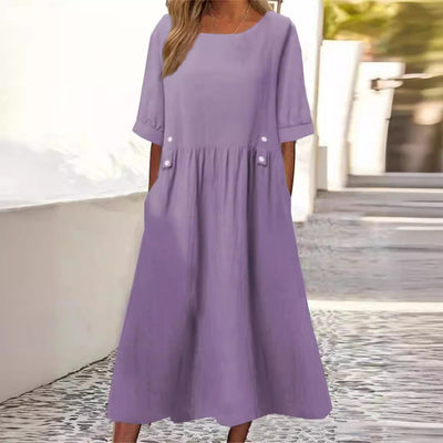 Léophine™ | Effortless Buttoned Summer Dress