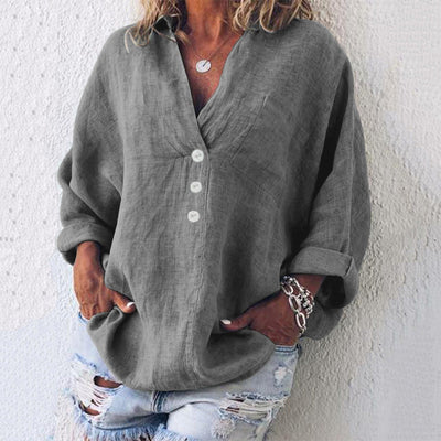 Samara™ | Elegant Cotton and Linen Sweater
