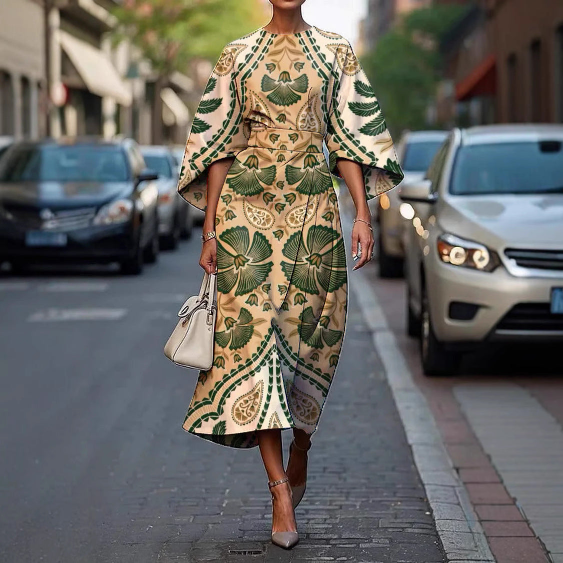 Calianne™ | Graphic Zebra Wrap Dress