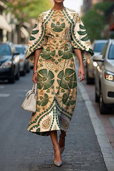 Calianne™ | Graphic Zebra Wrap Dress