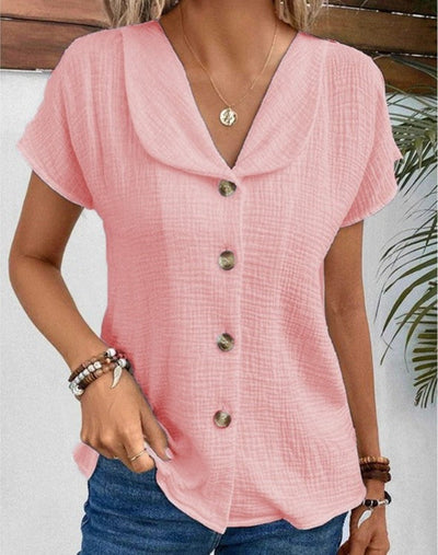 Isadora™ | Lightweight Button-Up Blouse
