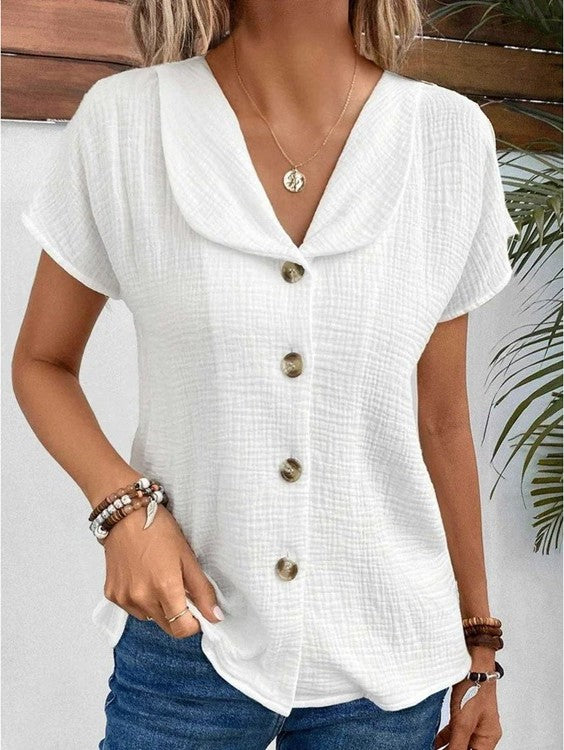 Isadora™ | Lightweight Button-Up Blouse