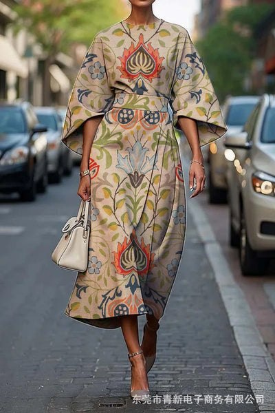Faelyne™ | Elegant Dress with Round Neck