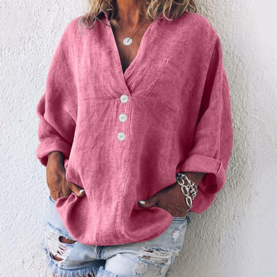 Samara™ | Elegant Cotton and Linen Sweater