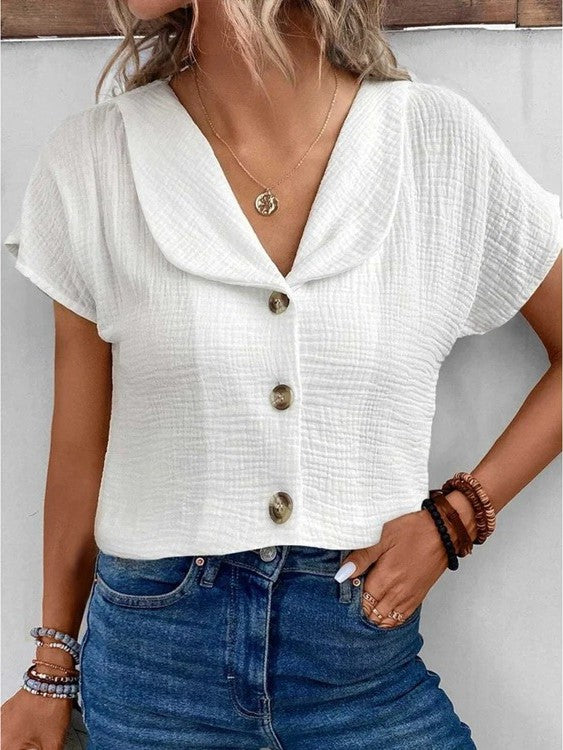 Isadora™ | Lightweight Button-Up Blouse