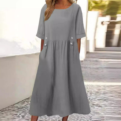 Léophine™ | Effortless Buttoned Summer Dress