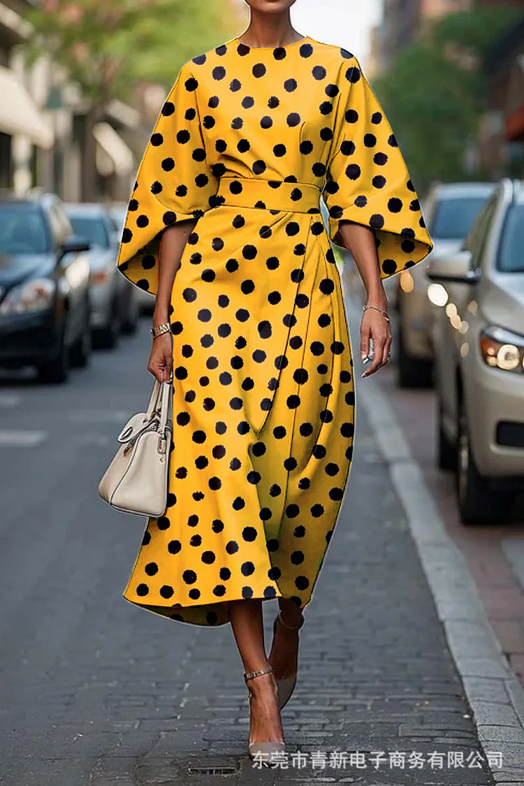 Calianne™ | Graphic Zebra Wrap Dress
