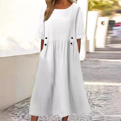 Léophine™ | Effortless Buttoned Summer Dress