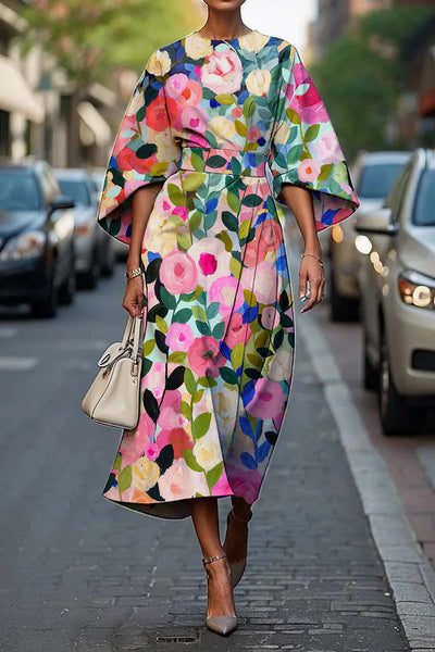 Calianne™ | Graphic Zebra Wrap Dress