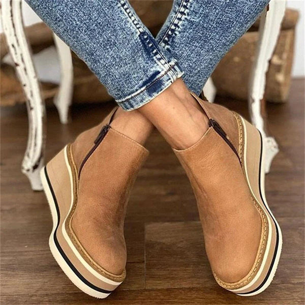 Carmen™ | Platform Wedge Ankle Boots