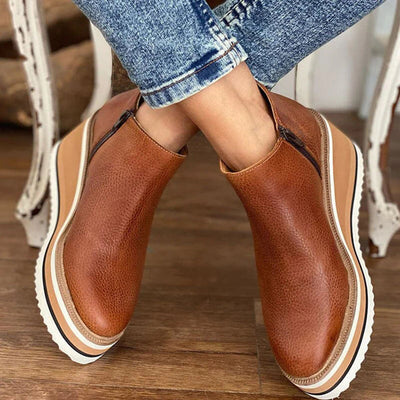 Carmen™ | Platform Wedge Ankle Boots