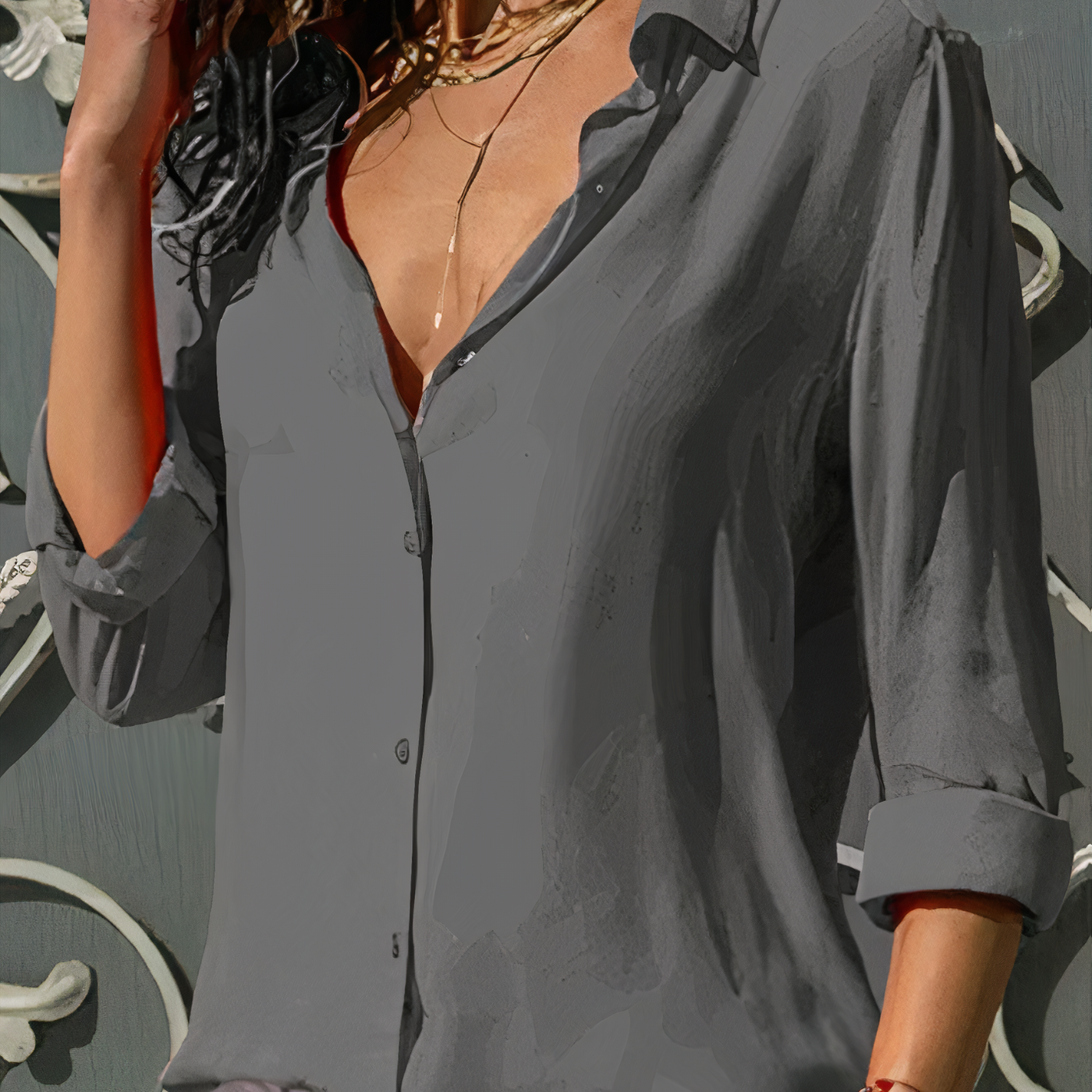 Léorine™ | Timeless Button-Up Blouse