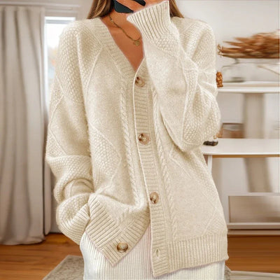 Aurélie™ | Soft Cable Knit Cardigan