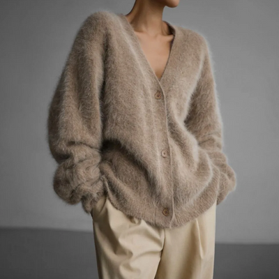 Liréane™ | Plush Mohair-Blend Cardigan