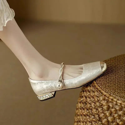 Émeraude™ | Vintage Green Mary Jane Flats