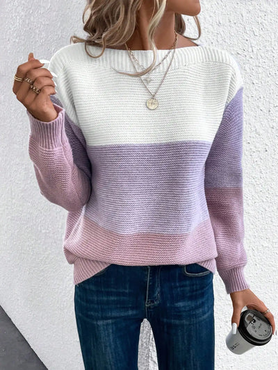 Oralyne™ | Women’s Color-Block Knit Sweater