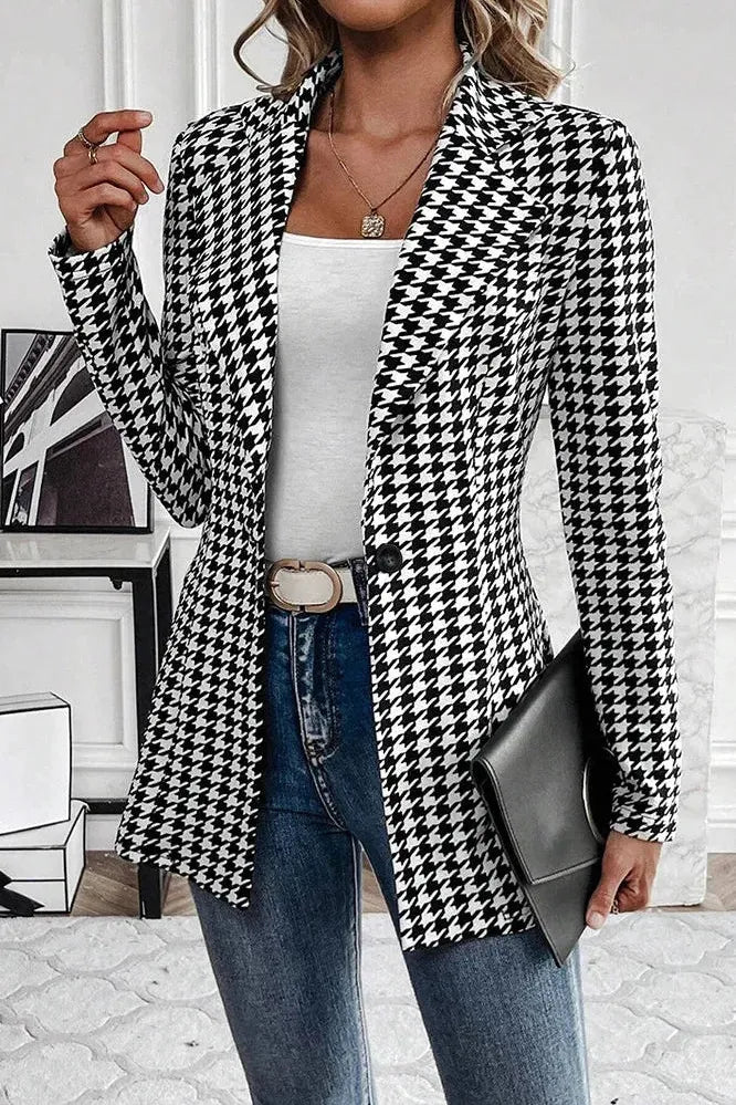 Évelyne™ | Houndstooth Blazer