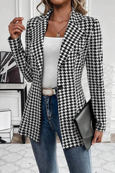 Évelyne™ | Houndstooth Blazer