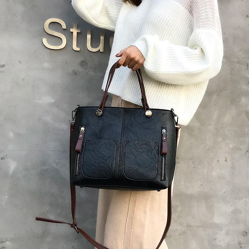 Horyane™ | Women’s Vintage Leather Tote Bag