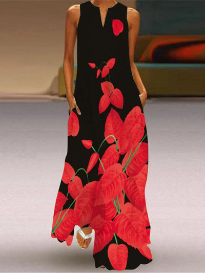 Rylee™ | Sleeveless Print Maxi Dress
