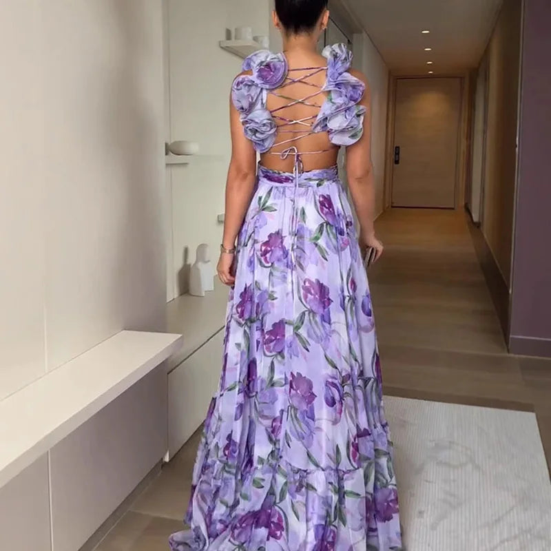 Quésia™ | Blooming Elegance Floral Gown