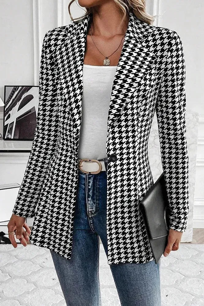 Évelyne™ | Houndstooth Blazer