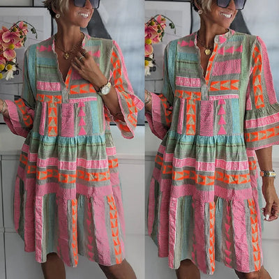 Bella™ | Bohemian Tiered Tunic Dress