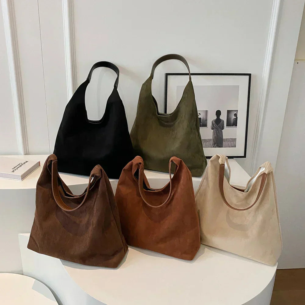 Énora™ | Soft Suede Shoulder Bag