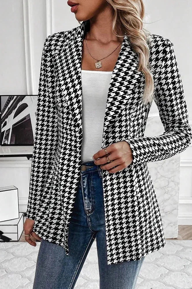 Évelyne™ | Houndstooth Blazer