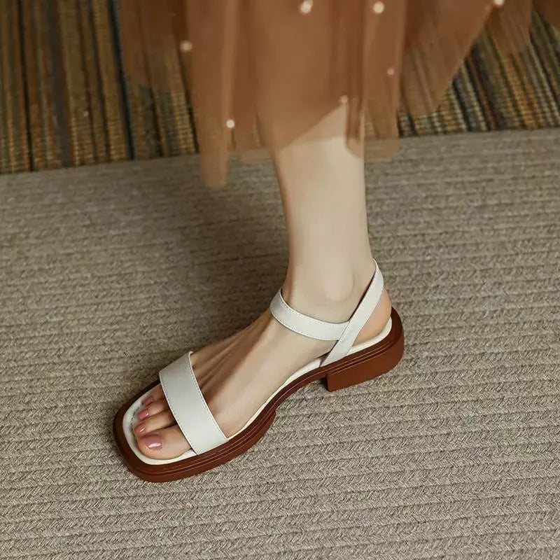 Gwénaia™ | Elegant Leather Sandals