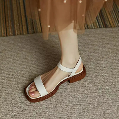 Gwénaia™ | Elegant Leather Sandals