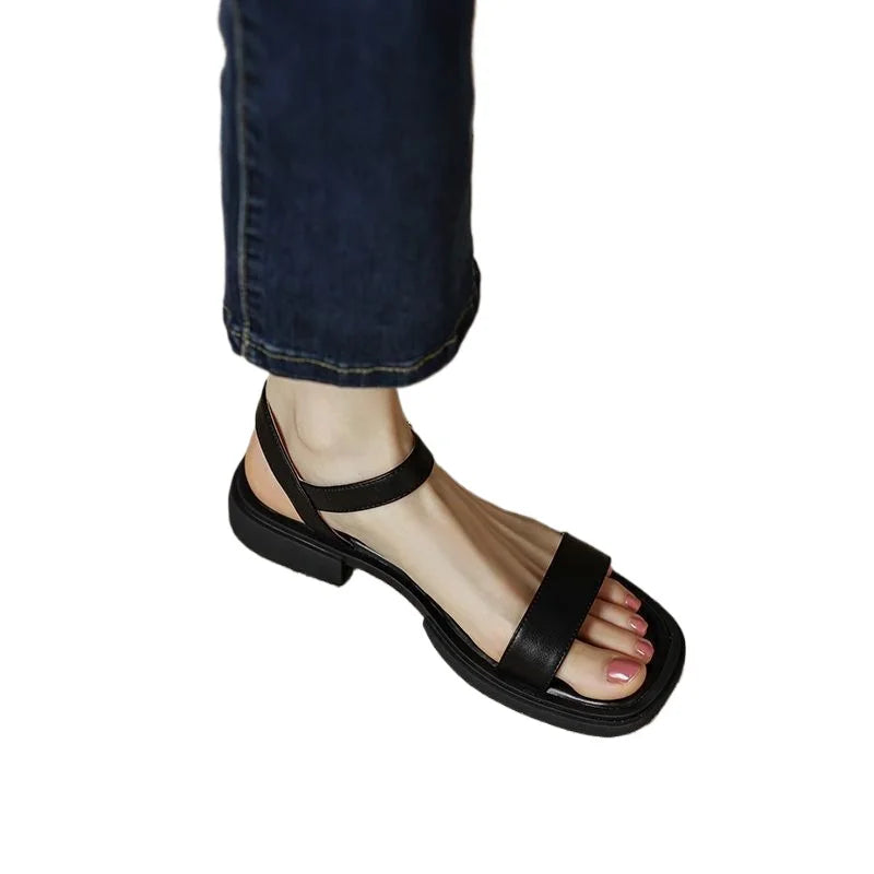 Gwénaia™ | Elegant Leather Sandals