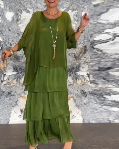 Aliyah™ | Elegant Tummy Covering Maxi Dress