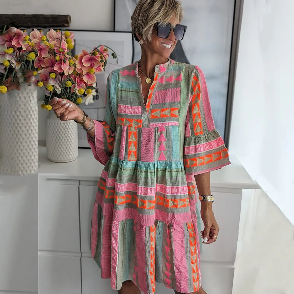 Bella™ | Bohemian Tiered Tunic Dress