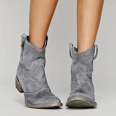 Fayline™ | Western Suede Ankle Boots