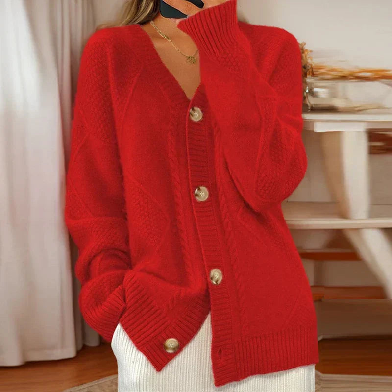 Aurélie™ | Soft Cable Knit Cardigan
