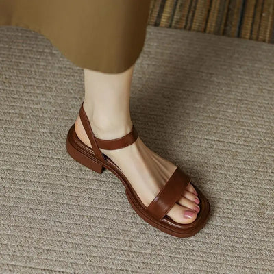 Gwénaia™ | Elegant Leather Sandals
